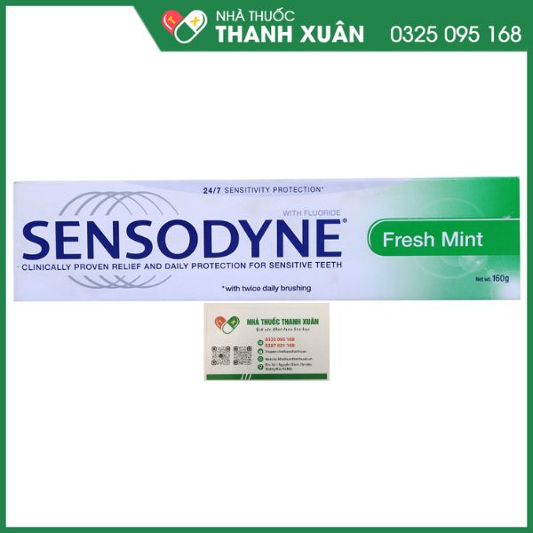 Kem đánh răng sensodyne fresh mint làm giảm ê buốt tuýp 100g